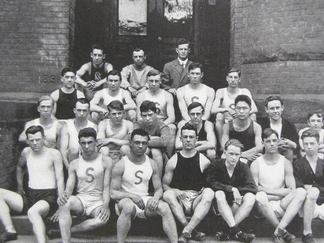 Howard Drew with Springfield HS Track Team, 1911